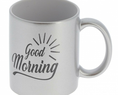 mug argenté à personnalisé