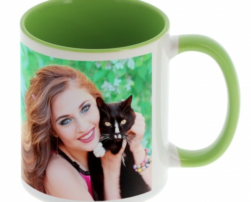 mug vert à personnalisé